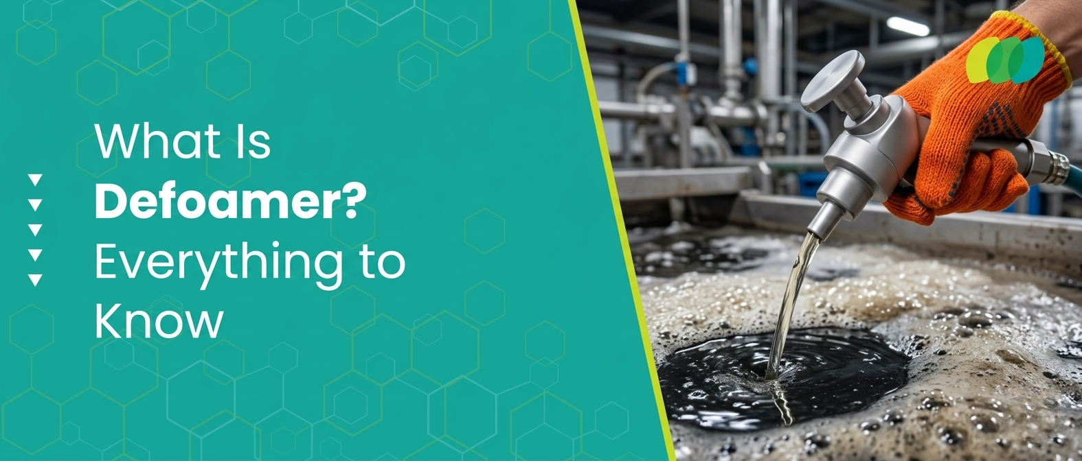 Defoamer chemical used in oil and gas upstream operations